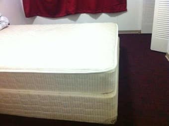 quee size mattress and bed frame $30 1