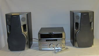 SONY STR-WX5 FM-AM Tuner Receiver plus SS-WX7 Speakers - $30 1