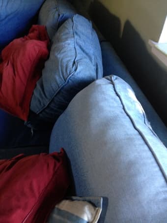 Comfortable Blue Couch - Well-Used - $100 3