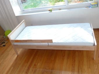 FOR SALE: Dining table, Sofa bed, Toddler bed, Crib 3