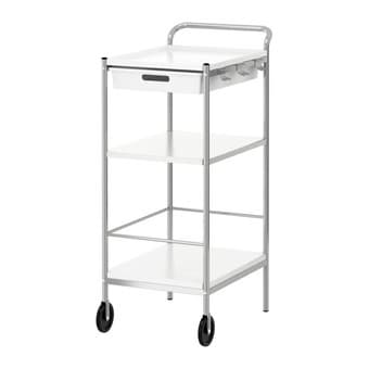 Moving Sale: Coffee table, small shelf, kitchen cart and 3