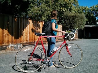Trek Racing Bike for tall People Great condition w/ mirror & armrest 1