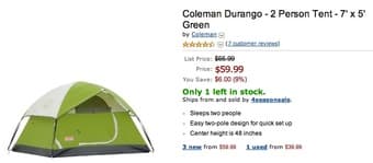 Swiss Gear 4 Person Tent & Coleman 2 Person Tent, Comes with Tarp! 2