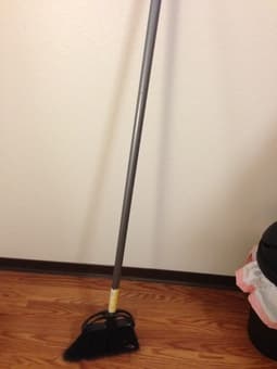 Trash Can & Yard Broom - $5 each 1