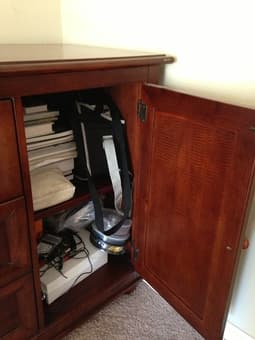 Chest of drawers, solid wood - $250 3
