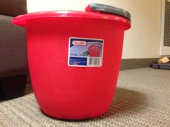 $2 for a bucket (9.5L) 1