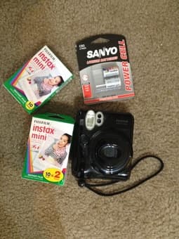 Fujifilm Instax Mini 50S Camera (Piano Black) with films...$90 1