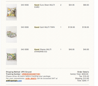 Anthropologie twin-size bedding set 1