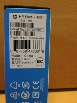HP Slate 7 16gb (unopened!), $140 1