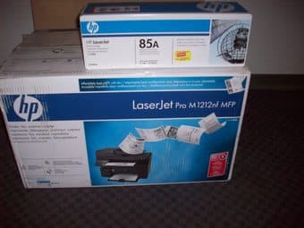 HP LaserJet Pro M1212nf Printer & Toner Print Cartridge 1