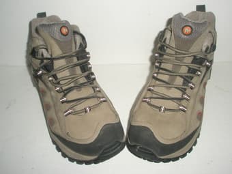 $60 WOMENS MERRELL SIZE 8.5 MID WATERPROOF BOOTS 2