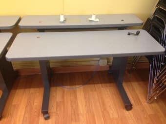 2 free standing/ sitting desks 2
