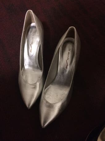 Silver heels for sale! 1