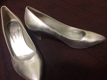Silver heels for sale! 3