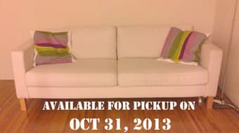 IKEA Sofa, Sofa Table, Rug, Clock ... 1