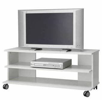 IKEA TV Unit w/ Casters (Benno, white) - $35 1