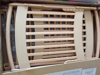 Baby crib with mattress 2