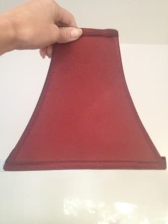 Scarlet/Maroon Lampshade 1