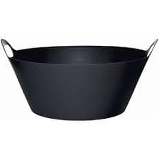 two black plastic party tubs-- never used! 1
