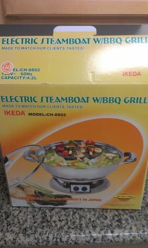 Hotpot with grill, barely used, $30 3