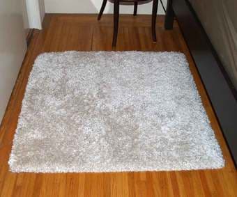 Big white rug and small high pile rug, together $30 or best offer 1
