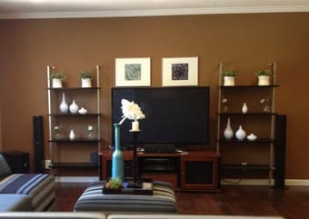 TV stand and shelf on sale 1