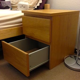 Birch 2-Drawer Unit/Nightstand $30 2