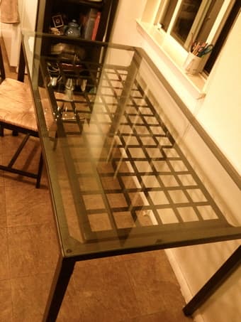 IKEA - Granas 4 chair Glass table - $150 1