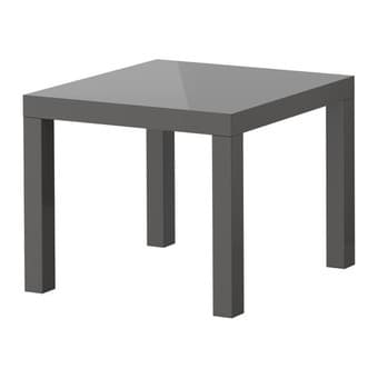 IKEA Lack Side Table (High Gloss Grey) - 10 USD.- 1