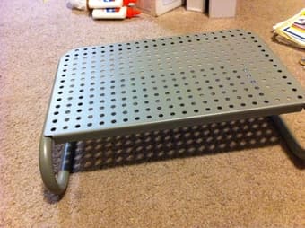 file holder & monitor step, both for $5 2
