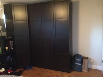Ikea Black Wardrobes 3