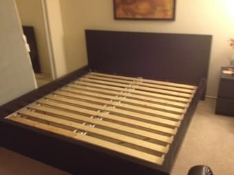 Ikea KING Malm BED FRAME and BASE $173 (40% discount) 2