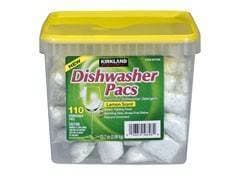 kirkland dishwasher pacs lemon scent 1