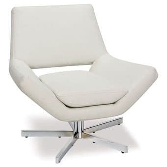 DESIGNER Ave Six (Lounge) Chair + Ottoman (white) - only 200.- USD 2