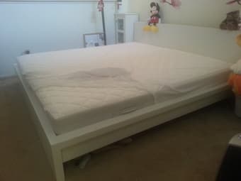 Moving sale: Ikea King size mattress (most firm) - $200 (palo alto) 2