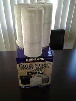 Waste Basket Liners,375 Bags 10 Gallon Kirkland 4$ 1