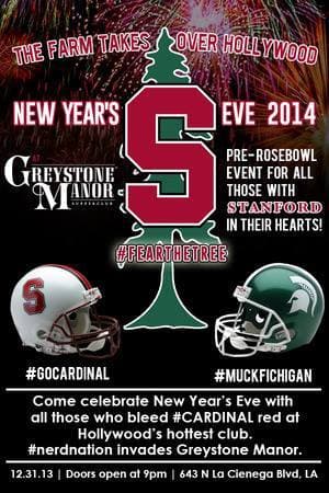 NYE & Pre-Rosebowl Party: STANFORD Takes Over Hollywood 1