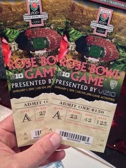 Stanford/Michigan Rosebowl Tickets/Seats for Sale 1