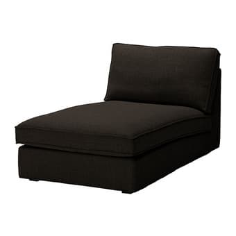 Compact Black Kivik Chaise Longue 1