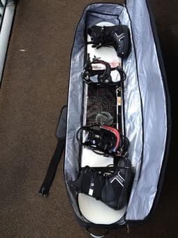 $300: RIDE Snowboard + Sonic Bindings + Burton Boots + Bag 1