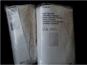 IKEA Full/Queen sized duvet cover set + bed sheet for sale--brand new! 1