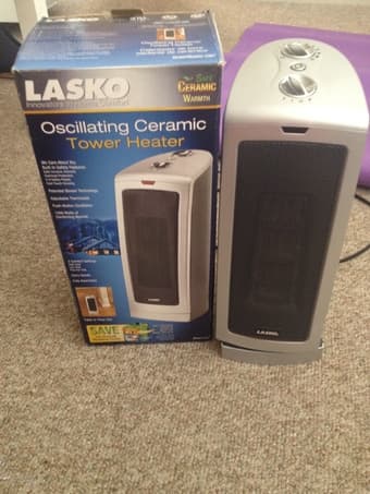 Lasko Oscilating Ceramic Tower Heater, $35 1