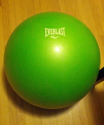 green swiss ball, small $10 1