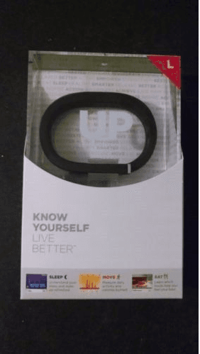 NEW Jawbone UP Wristband LARGE Black Onyx $90 1