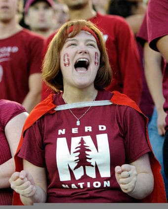 New Stanford sweatshirt, Nerd Nation shirt, bike light, water bottle 2