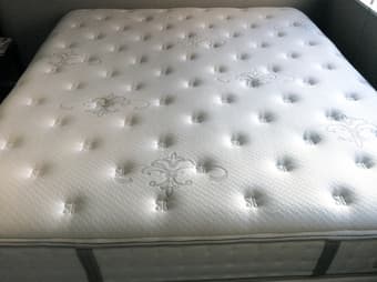Stearns & Foster CalKing Bed and Mattress - price is negotiable! 3