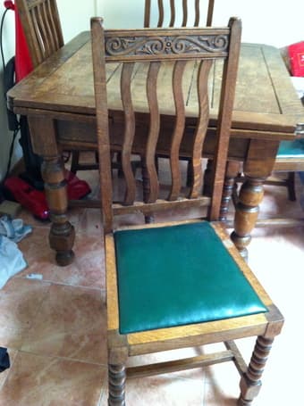 Solid Wood Dining Table & 4 Chairs 2