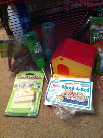** 3 story Small Animal Cage w/ Food, Toys, & Accessories ** $40 2