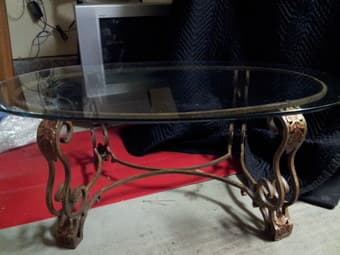 Vintage Style Glass Table For Sale ($150) 1