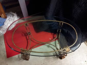 Vintage Style Glass Table For Sale ($150) 3